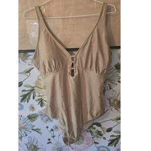 Unique Coogi One Piece Gold Swimsuit in 2x